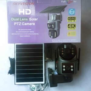 Skyvision 8MP 4G Dual Lens Solar PTZ Mini Outdoor Camera With Auto Tracking (UBOX APP)