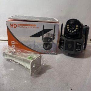 CBest Vision 5MP 4G Triple Lens Solar PTZ Big Outdoor Camera With Auto Tracking (V380 APP) (BLACK)