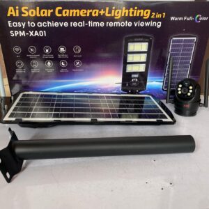Skyvision Solar Street Light With Single Lens 4G Solar Camera (V380 App)
