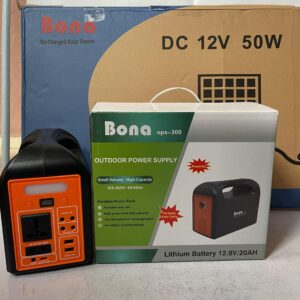 Bona 300watts Solar Generator (With 50watts Bona Solar Panel)