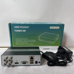 Hikvision 2MP 4CH Audio E-DVR (With Inbuilt 300GB SSD)