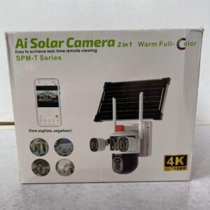 Skyvision 8MP 4K 4G Triple Lens Ai Solar PTZ Camera With Auto Tracking (V380 APP)