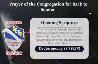 Prayer of the Congregation for Back to Sender