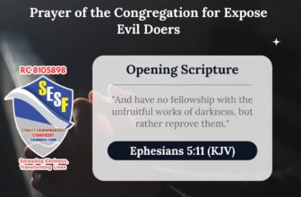 Prayer of the Congregation for Expose Evil Doers