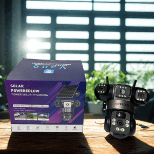 Skyvision 4K 4G Ultra HD True Triple Lens Solar PTZ Big Outdoor Camera With Auto Tracking (V380 APP)