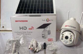 Skyvision 5MP 4G Single Lens Solar PTZ Big Outdoor Camera (UBox App) Available Anywhere In Nigeria