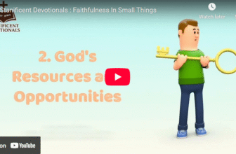 Stanificent Devotionals : Faithfulness In Small Things
