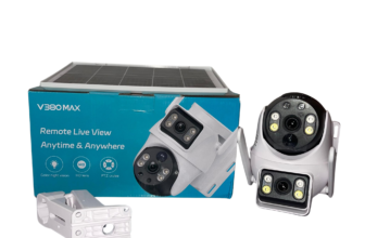 V380 Max 4G Dual Lens Solar PTZ Mini Outdoor Camera With Auto Tracking Available Anywhere In Nigeria