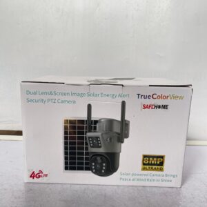 Safehome 8MP 4G Dual Lens Solar PTZ Big Outdoor Camera With Auto Tracking (V380 App)