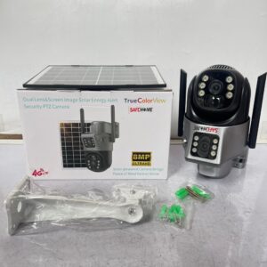 Safehome 8MP 4G Dual Lens Solar PTZ Big Outdoor Camera With Auto Tracking (V380 App)