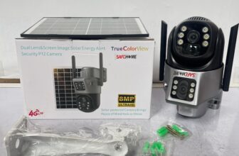 Safehome 8MP 4G Dual Lens Solar PTZ Big Outdoor Camera With Auto Tracking (V380 App) Available Anywhere In Nigeria