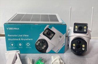 V380 Max 4G Dual Lens Solar PTZ Mini Outdoor Camera With Auto Tracking Available Anywhere In Nigeria