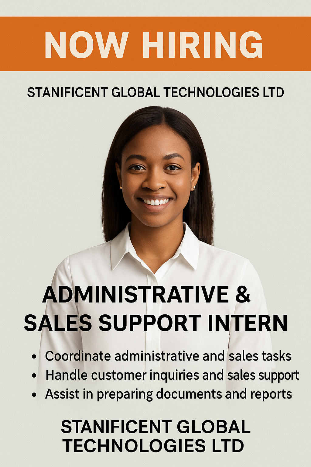 ADMINISTRATIVE & SALES SUPPORT INTERN