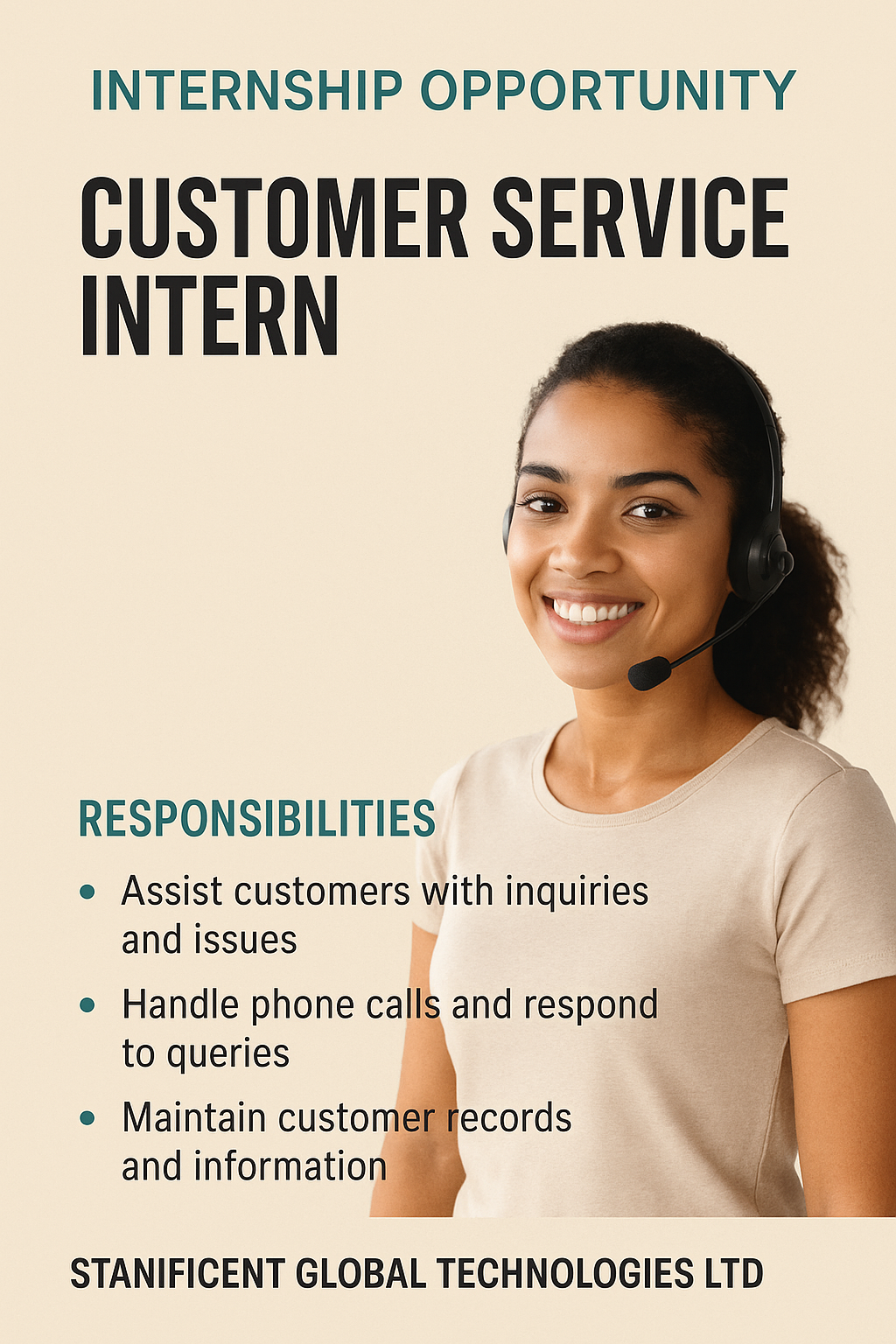 CUSTOMER SERVICE INTERN