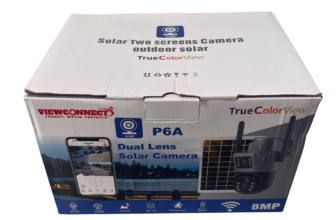 Purchase ViewConnect 8MP WiFi Dual Lens Solar PTZ Big Outdoor Camera With Auto Tracking (V380 App) (Promo Price) Available Anywhere In Nigeria