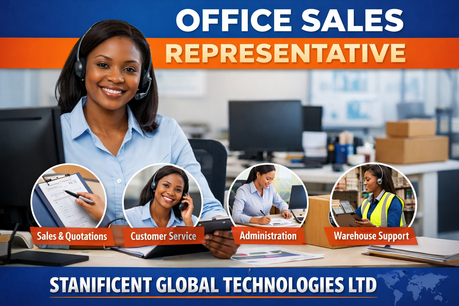 OFFICE SALES REPRESENTATIVE (FULL TIME JOB) - Stanificent Global ...