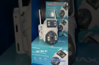 V380 Max 4G Dual Lens Solar PTZ Camera – Real 24/7 Security for Homes & Businesses