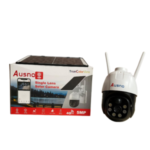 Ausno 5MP 4G Single Lens Solar PTZ Big Outdoor Camera With Auto Tracking (V380 App)