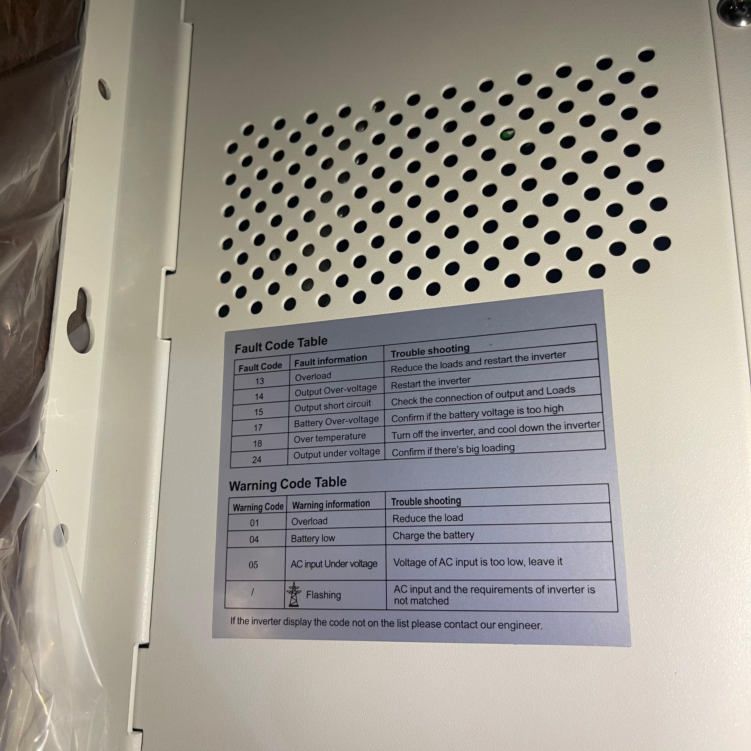 Felicity 7.5KVA6000W48V Inverter..