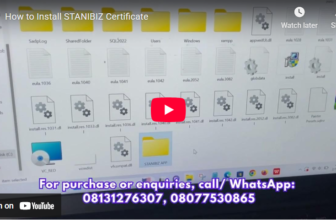 How to Install STANIBIZ Certificate