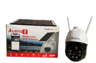 Ausno 5MP 4G Single Lens Solar PTZ Big Outdoor Camera With Auto Tracking (V380 App) Available Anywhere In Nigeria