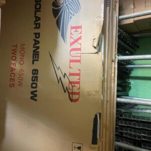 Exulted Mono 650watts Solar Panel