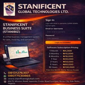 STANIBIZ Enterprise Software: 1-Month Per Device License (Deployment: Fully Offline Desktop Installation – No Internet Required)