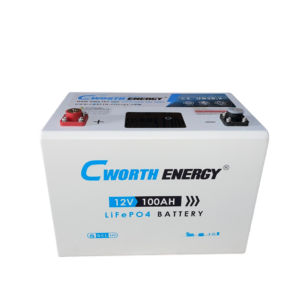 Cworth 12V/100AH/1.28KWh Lithium Battery