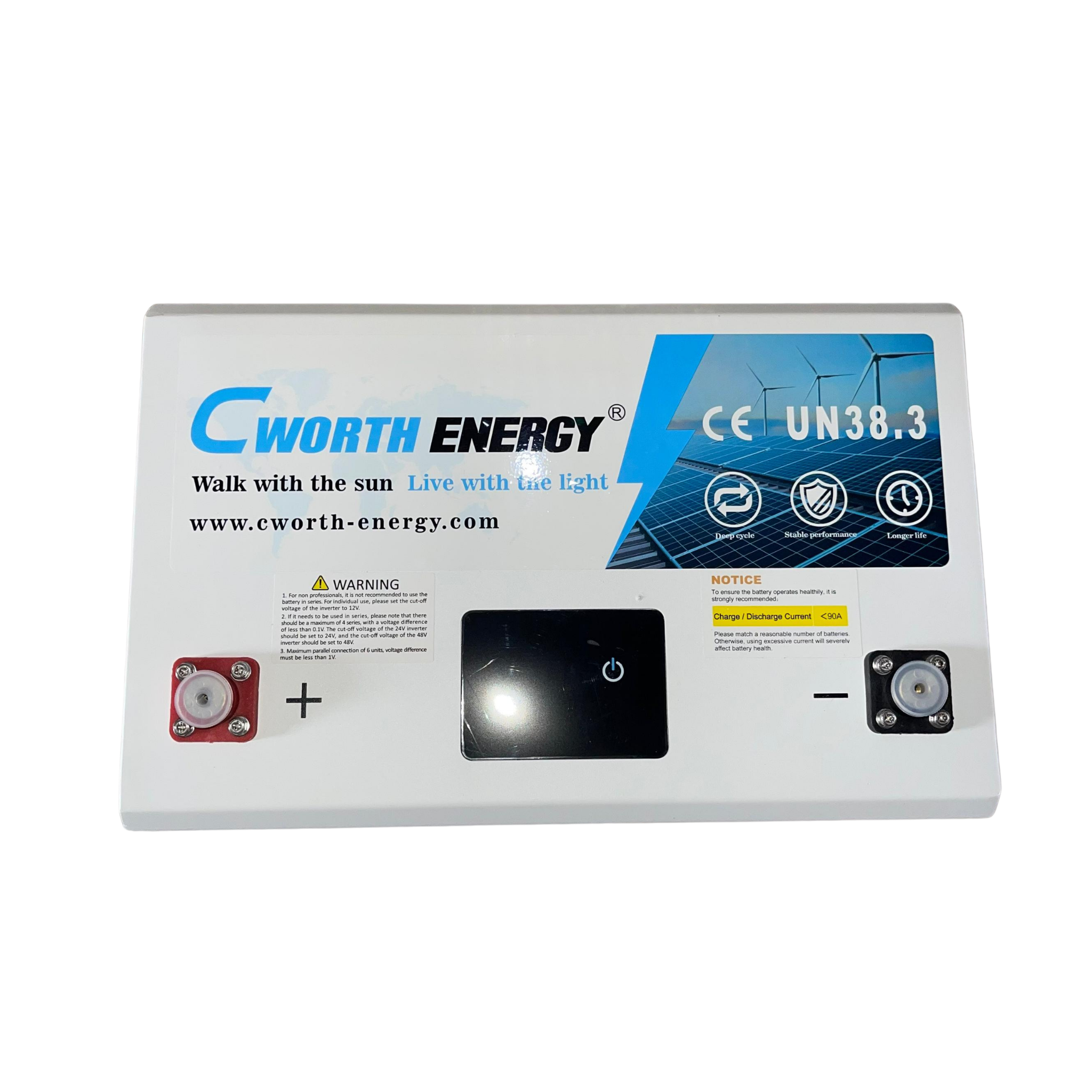 Cworth 12V300AH3.84KWh Lithium Battery...