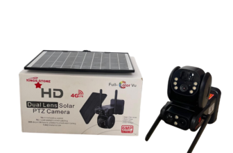 Purchase Kings-Stone 6MP 4G Dual Lens Solar PTZ Mini Outdoor Camera With Auto Tracking (UBox App) (Black) (Promo Price) Available Anywhere In Nigeria