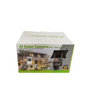 Optimax 4K Ultra HD WiFi Dual Lens Ai Solar PTZ Big Outdoor Camera With Auto Tracking (V380 App)