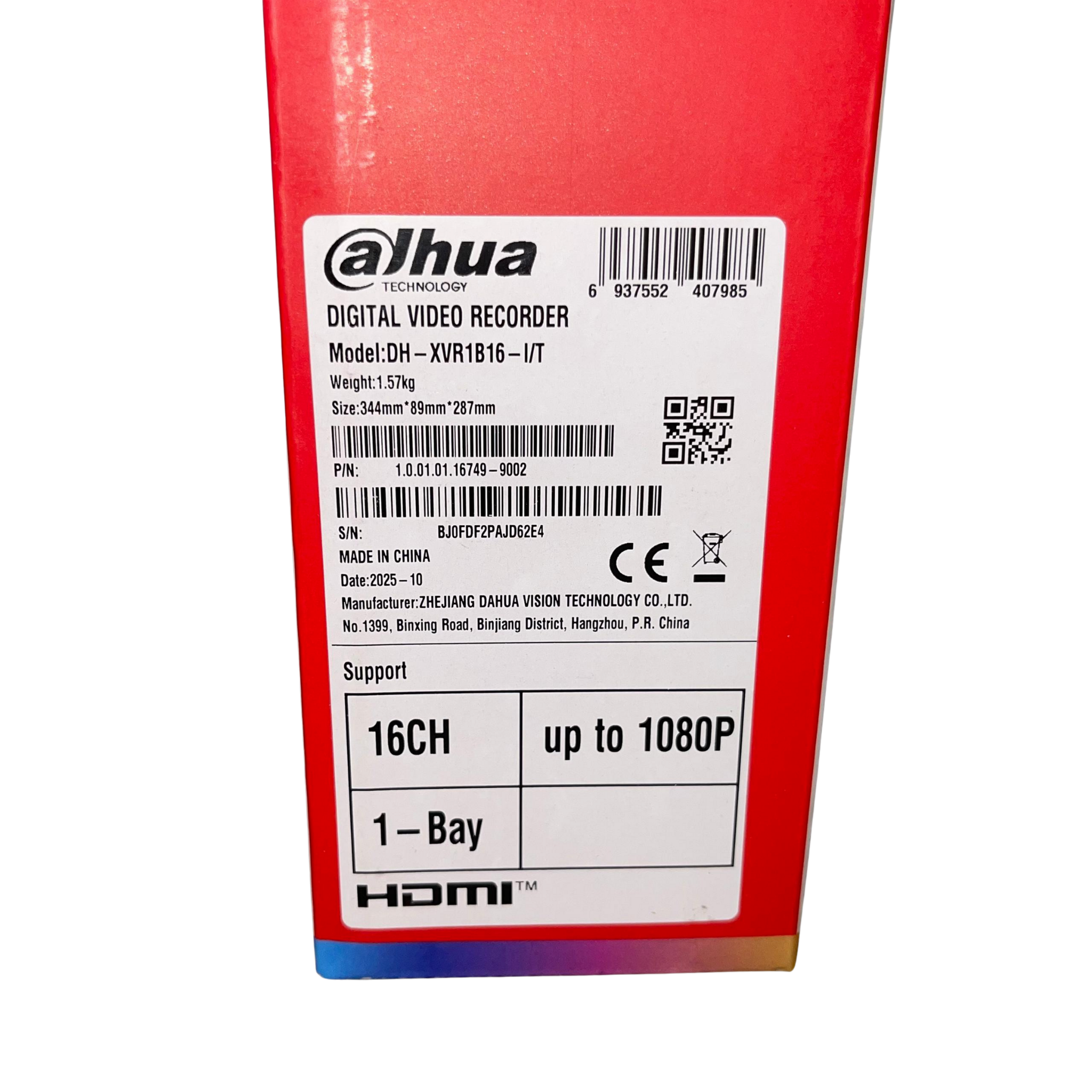 Dahua 2MP 16CH Two-Way Audio DVR....