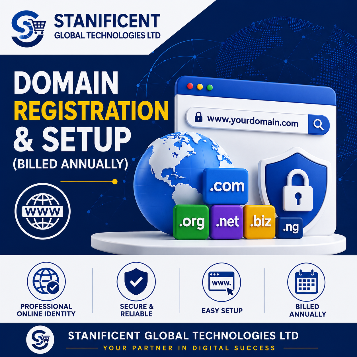 Domain Registration & Setup Solution