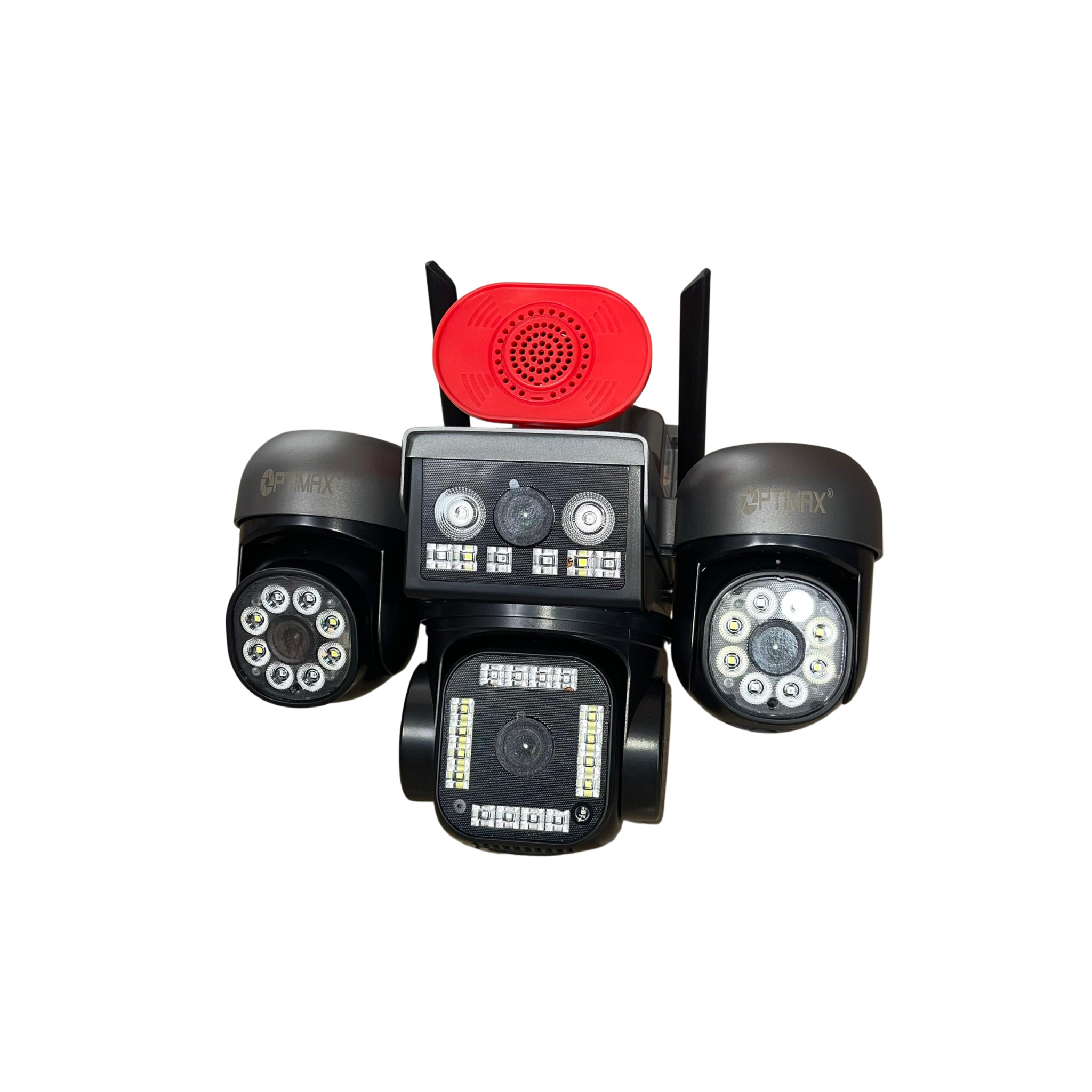 Optimax Smart AI Four Lens Double Panel Solar PTZ Camera (Hi-Easy App)....