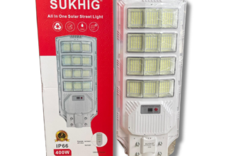 Purchase SUKHIG 400watts All In One Solar Street Light Available Anywhere In Nigeria