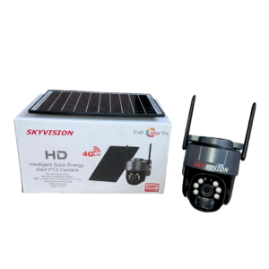 Skyvision 4MP 4G Single Lens Solar Energy Alert PTZ Mini Outdoor Camera With Auto Tracking (UBox App)