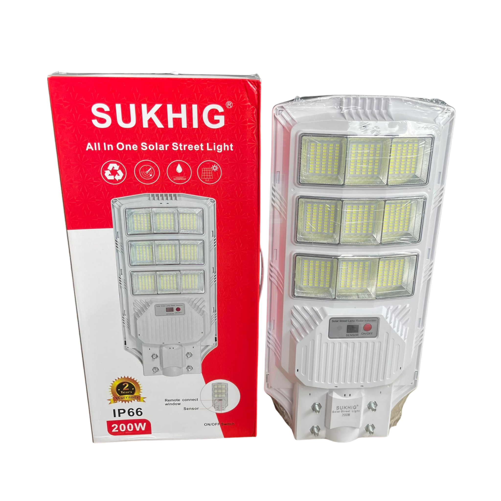 Sukhig 200watts All In One Solar Street Light