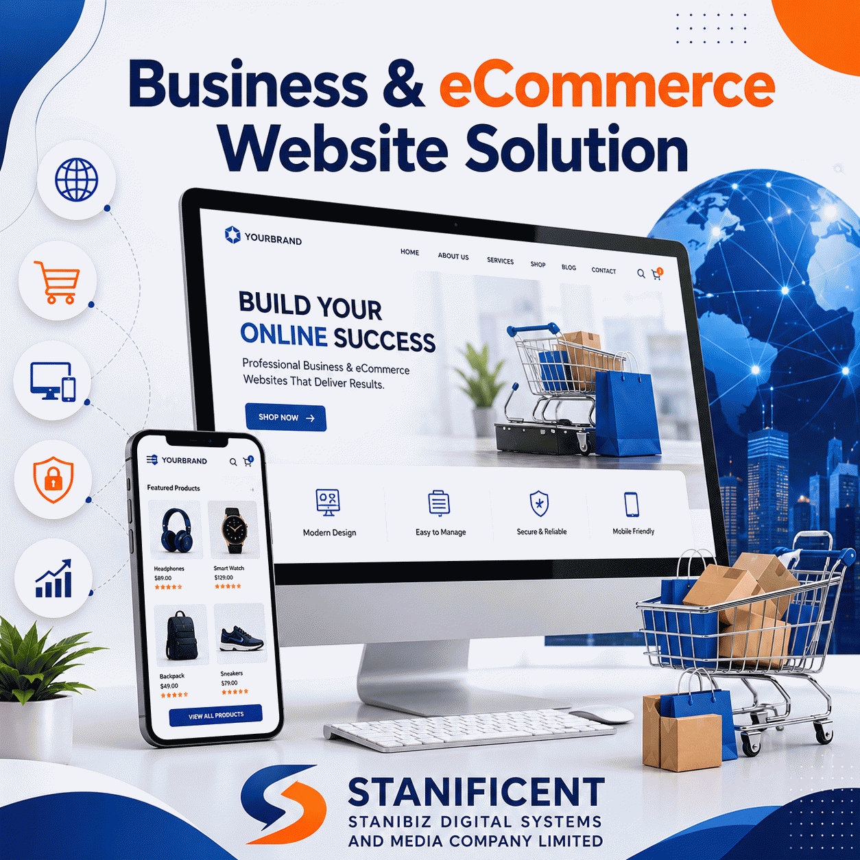 Business and eCommerce Website Solution