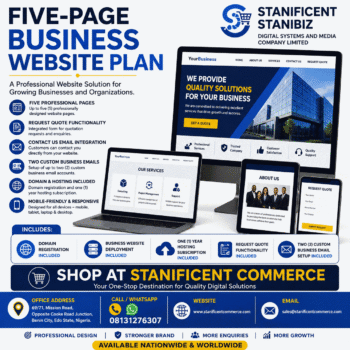 Five-Page Business Website Plan: A Professional Website Solution for Growing Businesses and Organizations