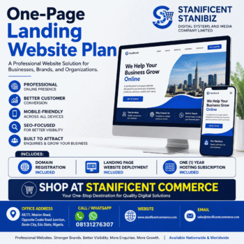 One-Page Landing Website Plan