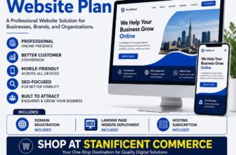 One-Page Landing Website Plan: A Professional Website Solution for Businesses, Brands, and Organizations