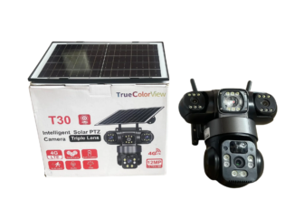 Purchase 12MP 4G T30 True Triple Lens Solar PTZ Big Outdoor Camera With Auto Tracking (V380 APP) Available Anywhere In Nigeria