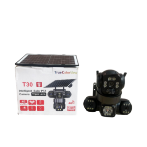 12MP 4G T30 True Triple Lens Solar PTZ Big Outdoor Camera With Auto Tracking (V380 APP)