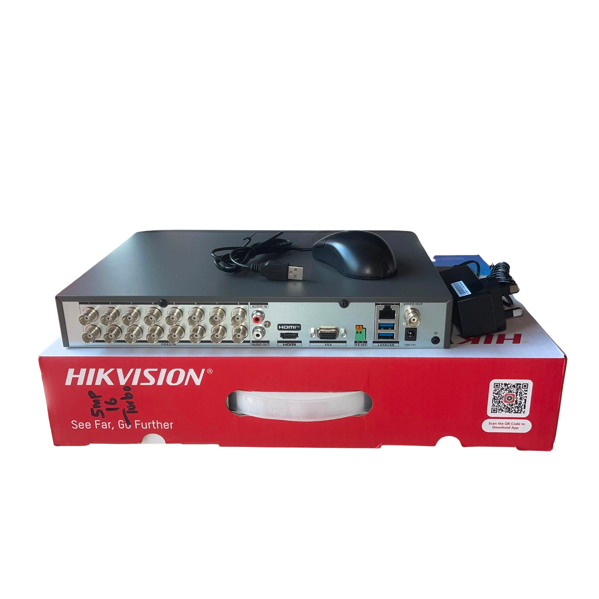 Hikvision 5MP 3K 16CH Turbo HD Two Way Audio DVR.