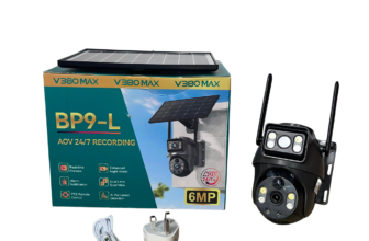 Purchase V380 Max 6MP BP9-L AOV 4G Dual Lens Solar PTZ Mini Outdoor Camera With Auto Tracking (Black) Available Anywhere In Nigeria
