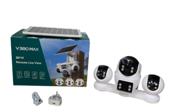 V380 Max BP19 4G Four Lens Solar 3-PTZ Big Outdoor Camera With Auto Tracking Available Anywhere In Nigeria