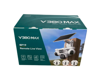 Purchase V380 Max BP19 4G Four Lens Solar 3-PTZ Big Outdoor Camera With Auto Tracking Available Anywhere In Nigeria