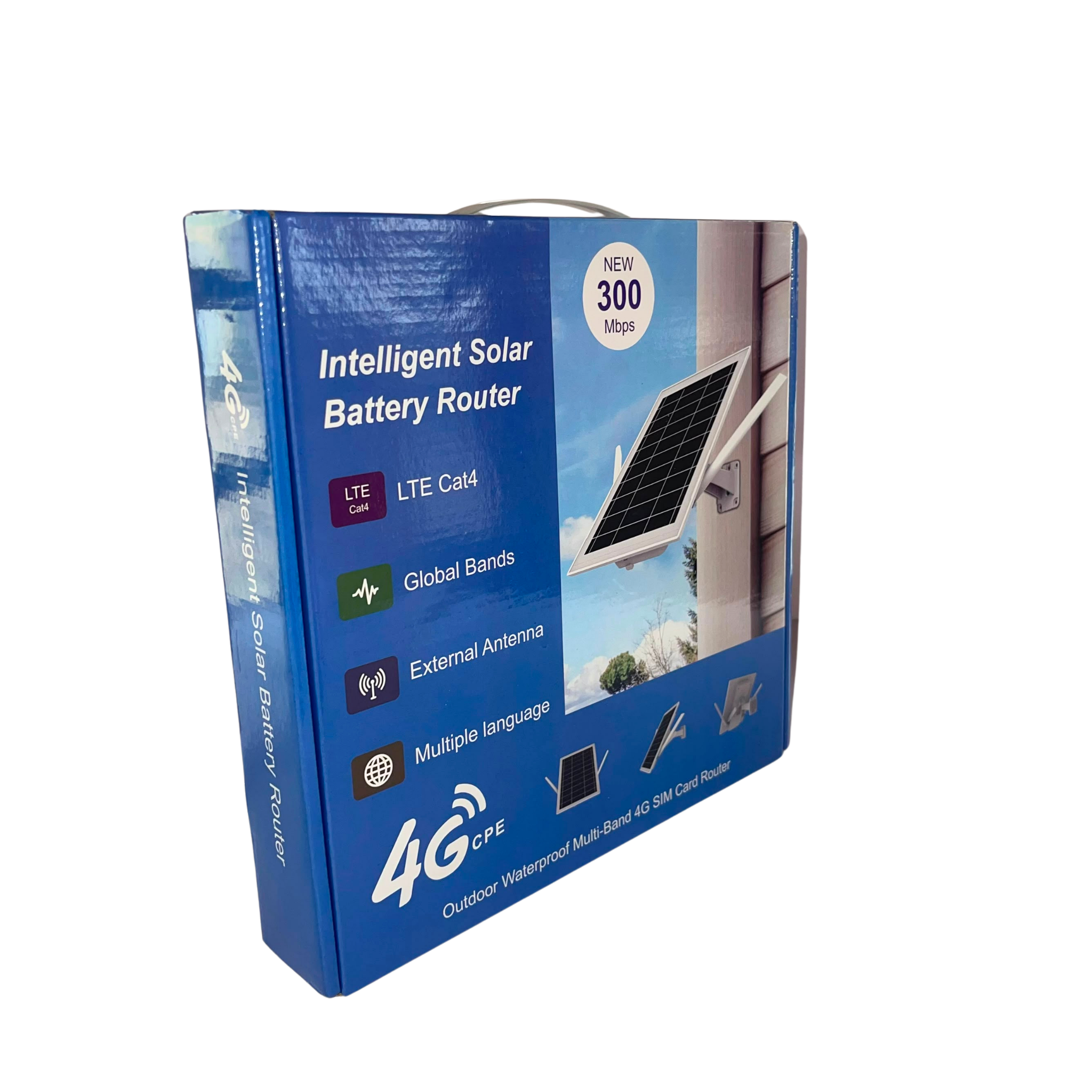 300Mbps Intelligent Solar Battery 4G LTE Outdoor SIM Card Router.