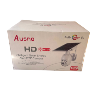 Ausno 5MP WiFi Single Lens Solar PTZ Big Outdoor Camera (UBox App) (White)