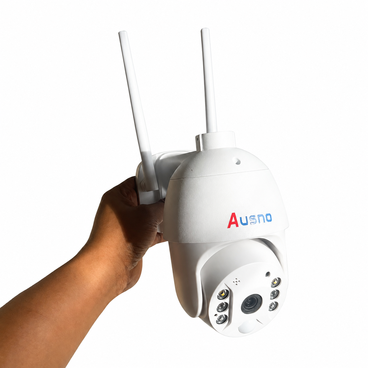 Ausno 5MP WiFi Single Lens Solar PTZ Big Outdoor Camera (UBox App) (White)....